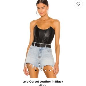Miaou leather corset